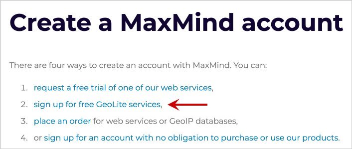 How to get your MaxMind license key